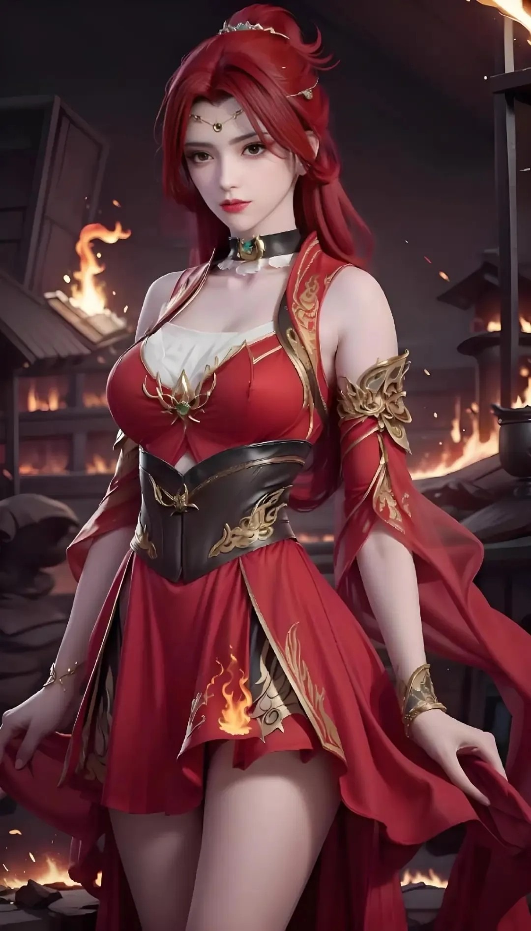 《斗破苍穹》唐火儿高清图片 适配手机壁纸、屏保、锁屏 国漫唐火儿角色形象图_11