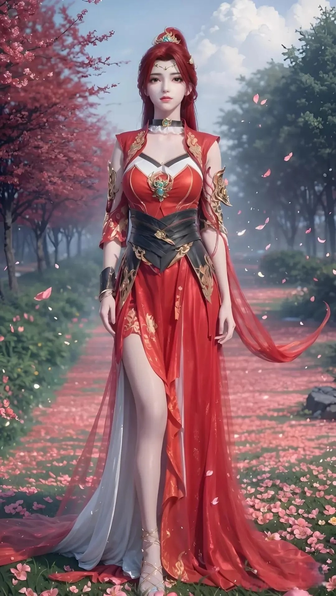 《斗破苍穹》唐火儿高清图片 适配手机壁纸、屏保、锁屏 国漫唐火儿角色形象图_09