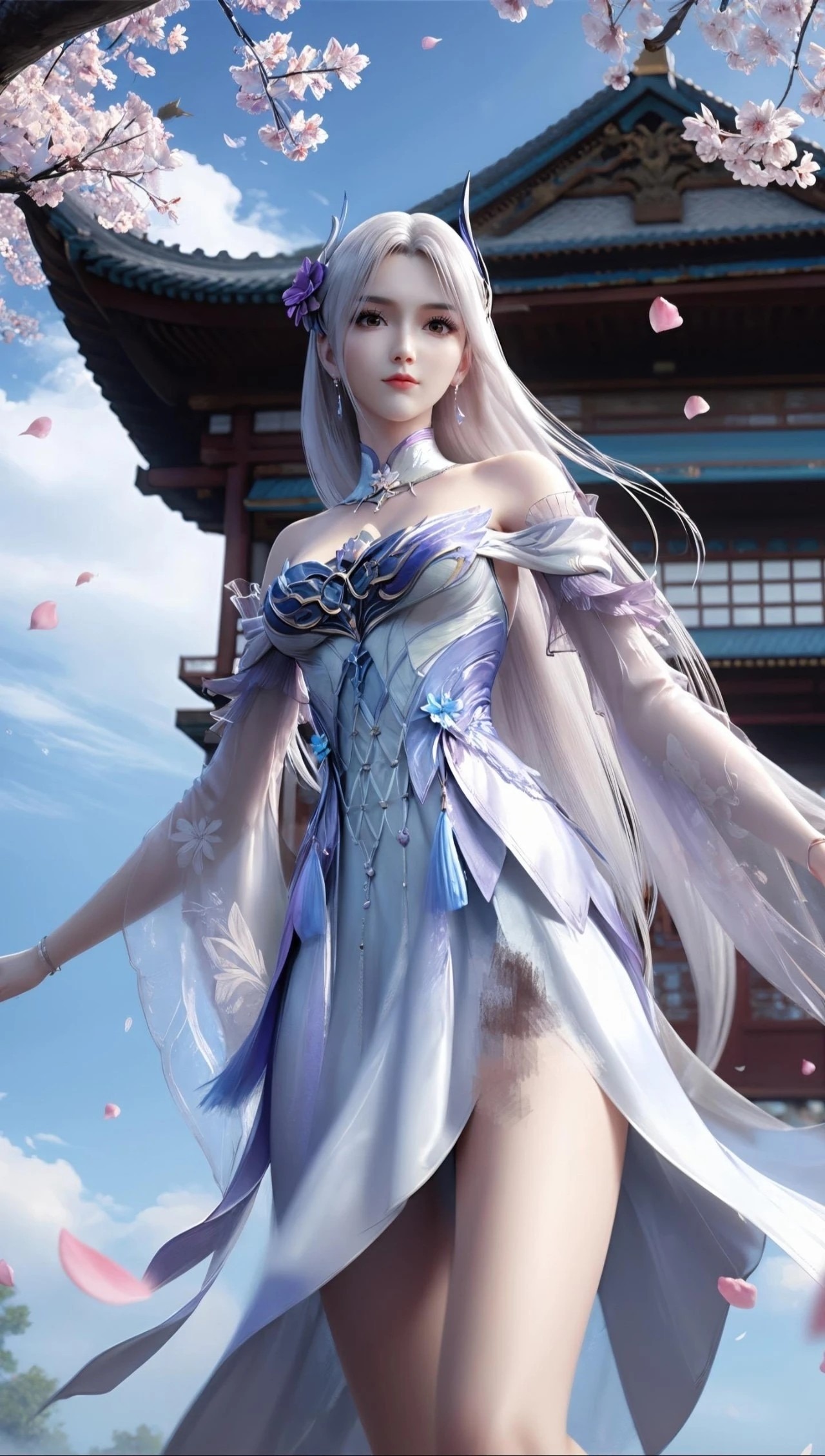 《斗破苍穹》小医仙高清图片 适配手机壁纸、屏保、锁屏 国漫小医仙角色形象图_117