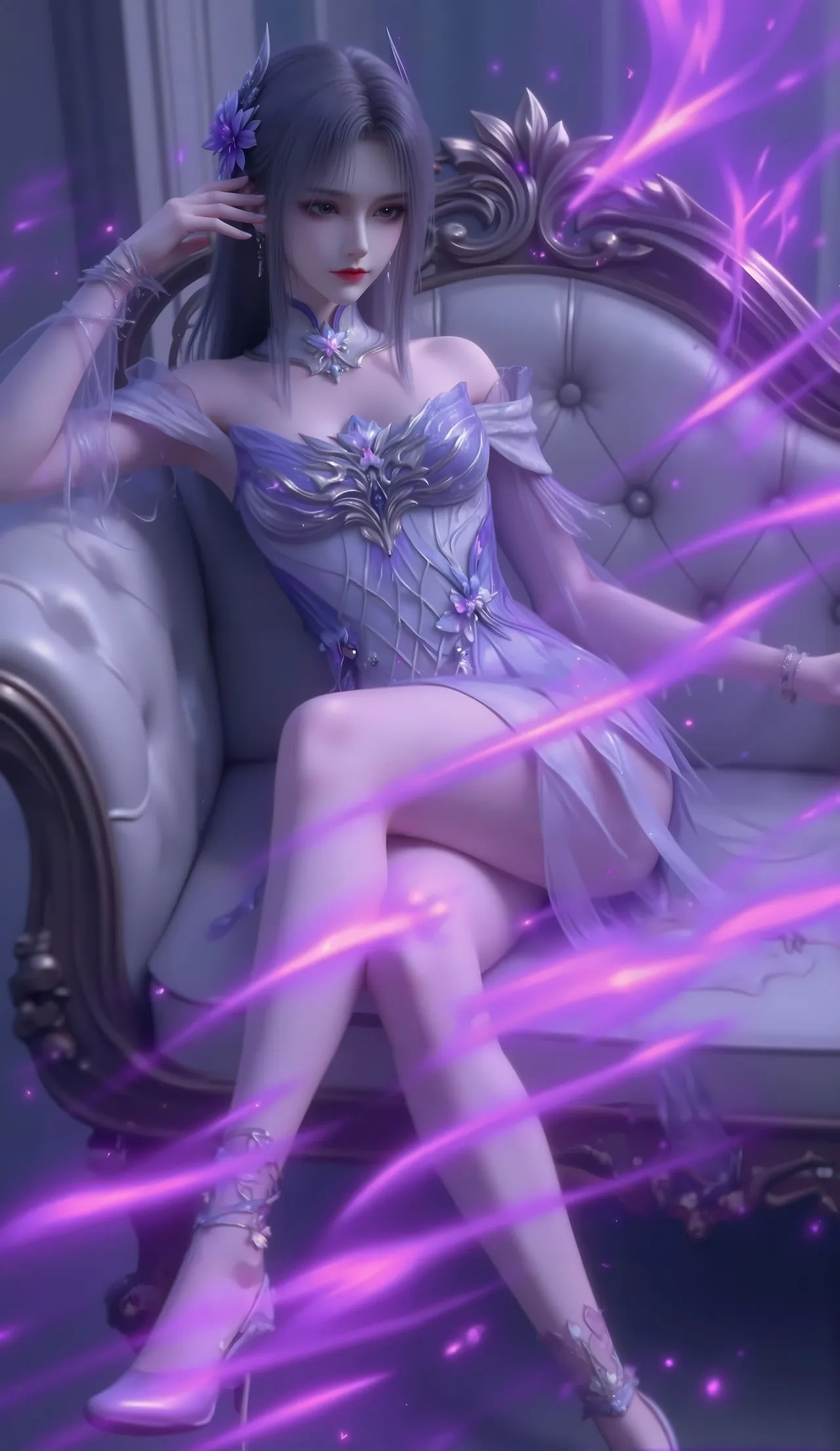 《斗破苍穹》小医仙高清图片 适配手机壁纸、屏保、锁屏 国漫小医仙角色形象图_111