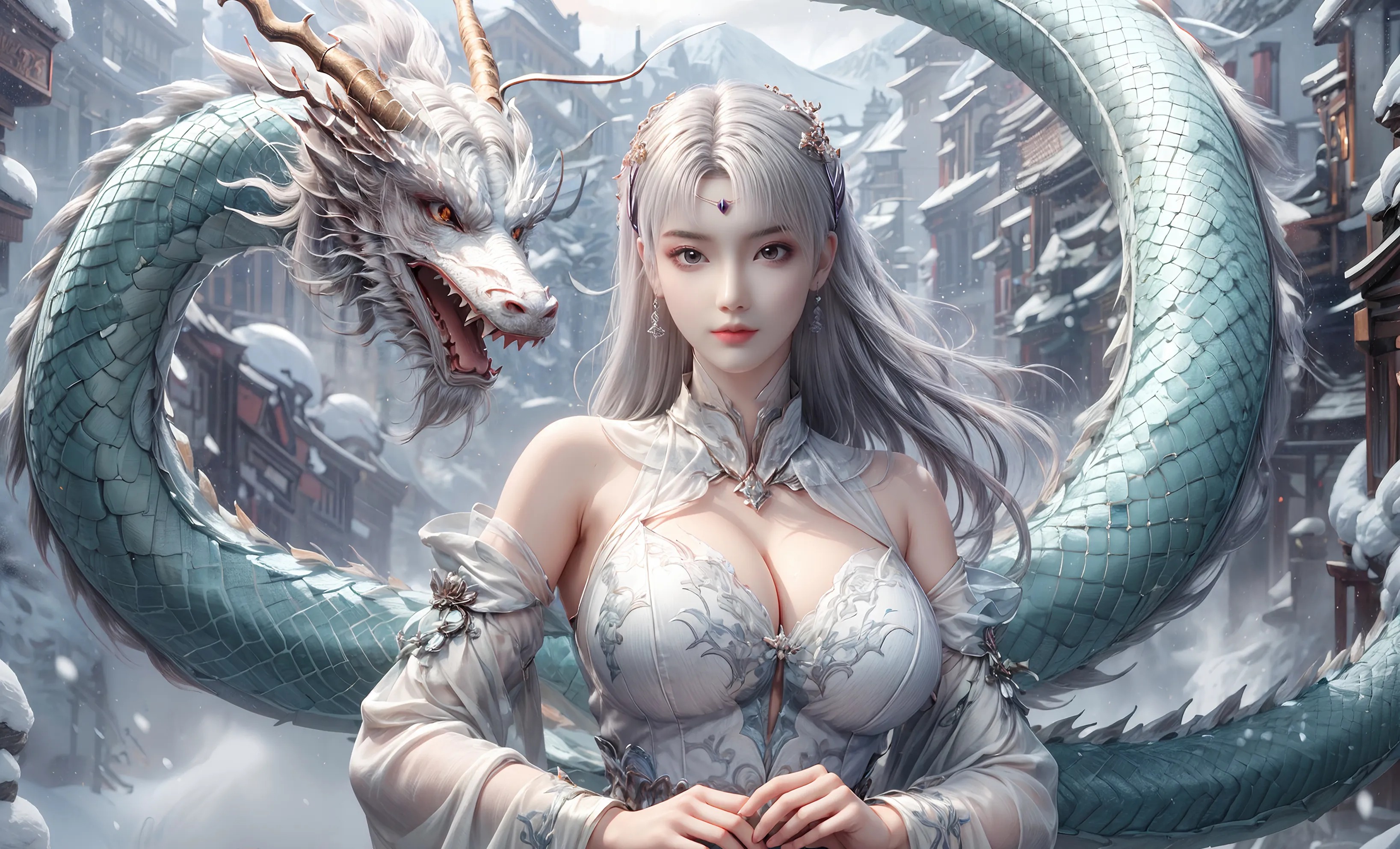 《斗破苍穹》小医仙高清图片 适配手机壁纸、屏保、锁屏 国漫小医仙角色形象图_109