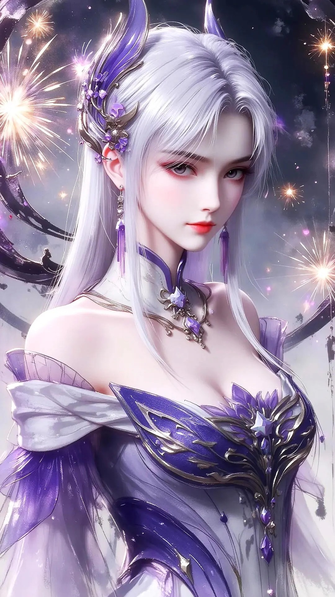 《斗破苍穹》小医仙高清图片 适配手机壁纸、屏保、锁屏 国漫小医仙角色形象图_105