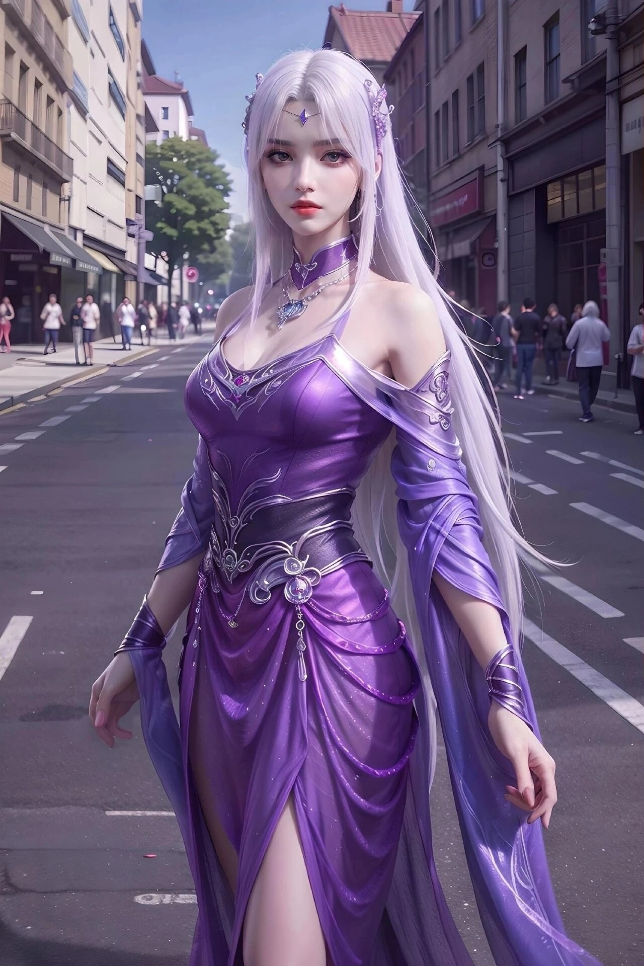 《斗破苍穹》小医仙高清图片 适配手机壁纸、屏保、锁屏 国漫小医仙角色形象图_104