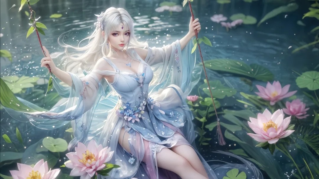 《斗破苍穹》小医仙高清图片 适配手机壁纸、屏保、锁屏 国漫小医仙角色形象图_99