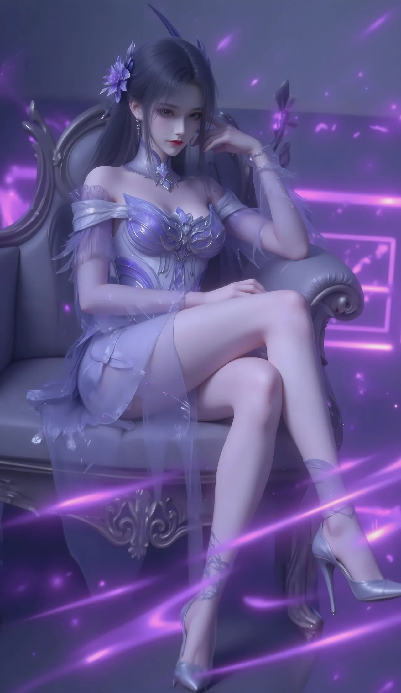 《斗破苍穹》小医仙高清图片 适配手机壁纸、屏保、锁屏 国漫小医仙角色形象图_98