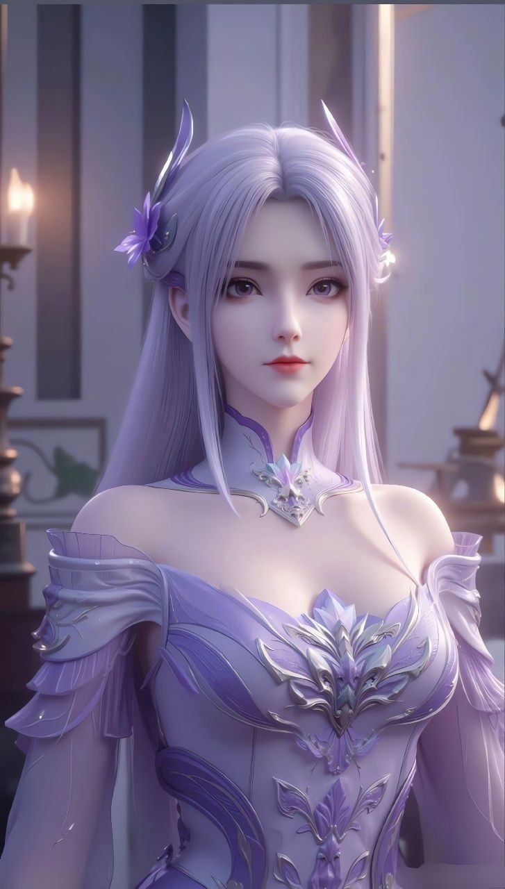 《斗破苍穹》小医仙高清图片 适配手机壁纸、屏保、锁屏 国漫小医仙角色形象图_97