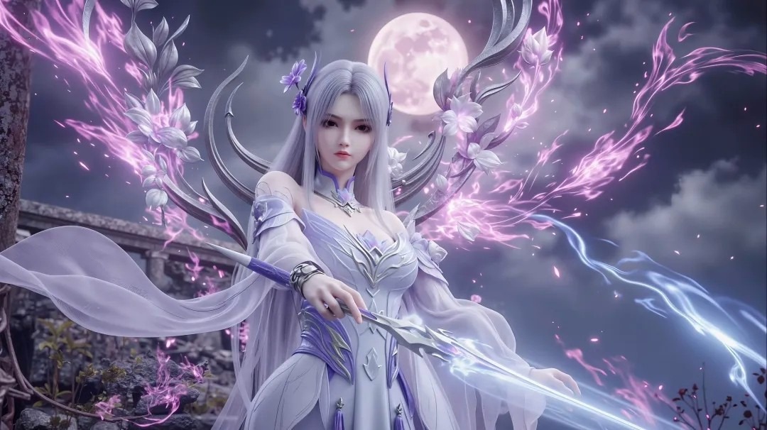 《斗破苍穹》小医仙高清图片 适配手机壁纸、屏保、锁屏 国漫小医仙角色形象图_89