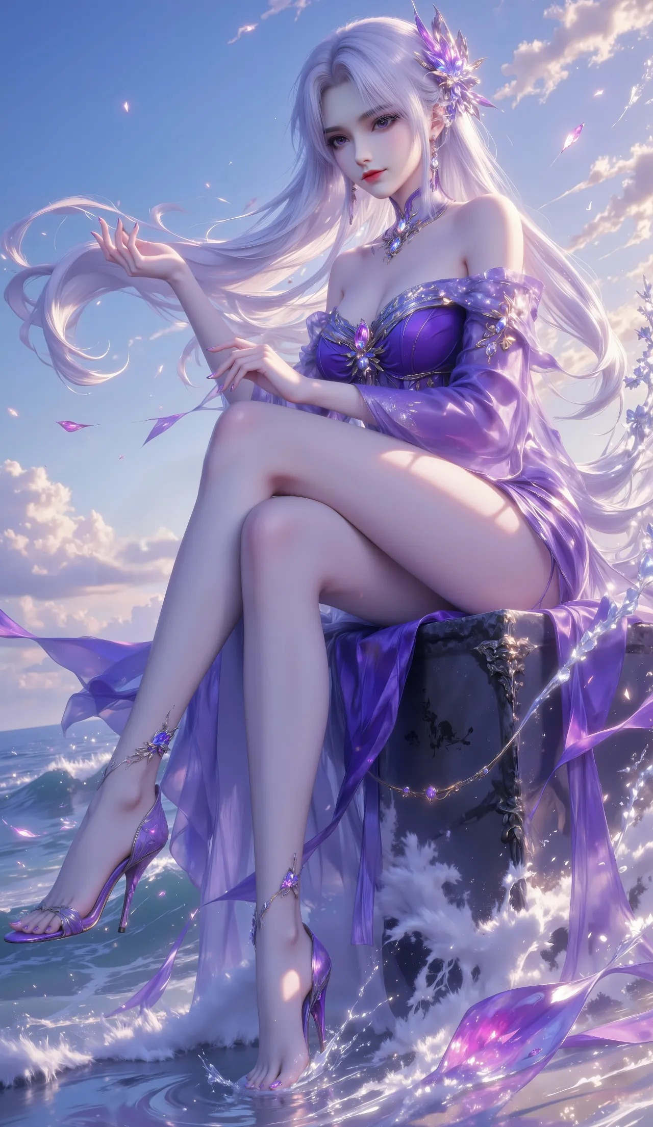 《斗破苍穹》小医仙高清图片 适配手机壁纸、屏保、锁屏 国漫小医仙角色形象图_78