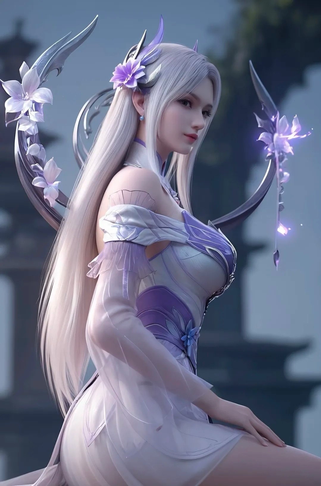 《斗破苍穹》小医仙高清图片 适配手机壁纸、屏保、锁屏 国漫小医仙角色形象图_66