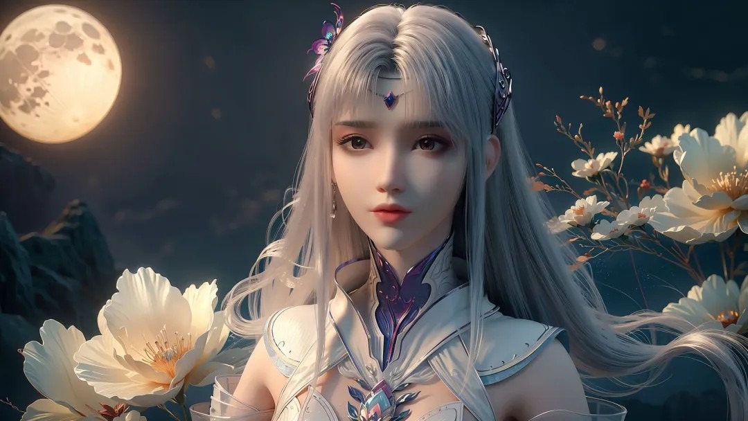 《斗破苍穹》小医仙高清图片 适配手机壁纸、屏保、锁屏 国漫小医仙角色形象图_59