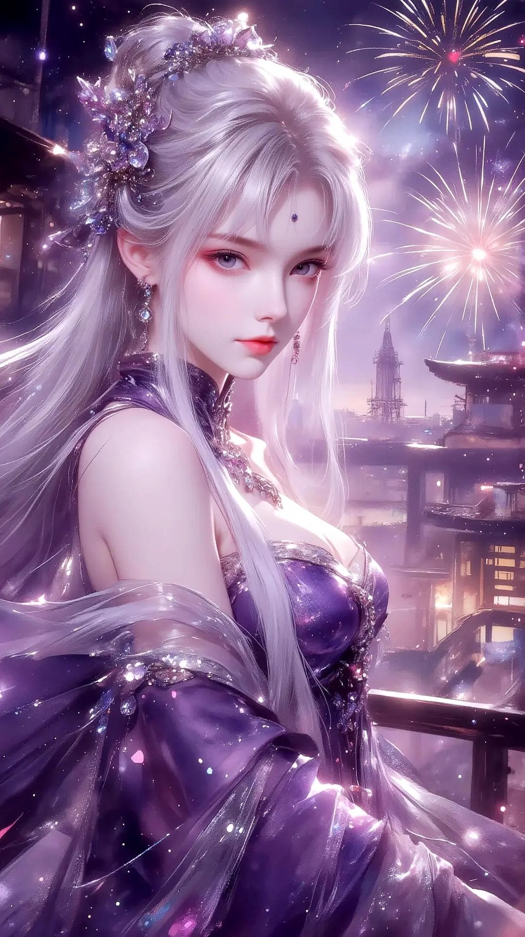 《斗破苍穹》小医仙高清图片 适配手机壁纸、屏保、锁屏 国漫小医仙角色形象图_58