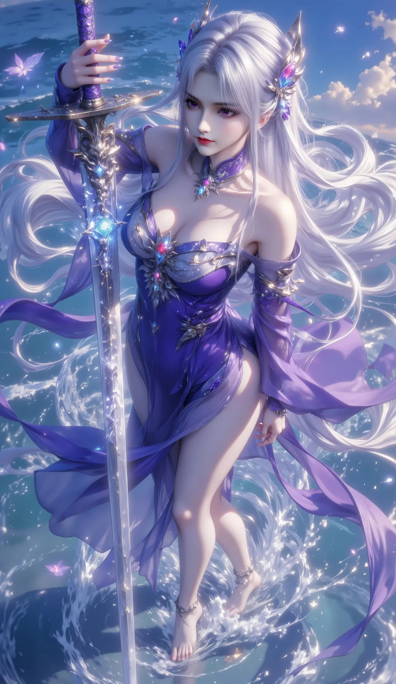 《斗破苍穹》小医仙高清图片 适配手机壁纸、屏保、锁屏 国漫小医仙角色形象图_56