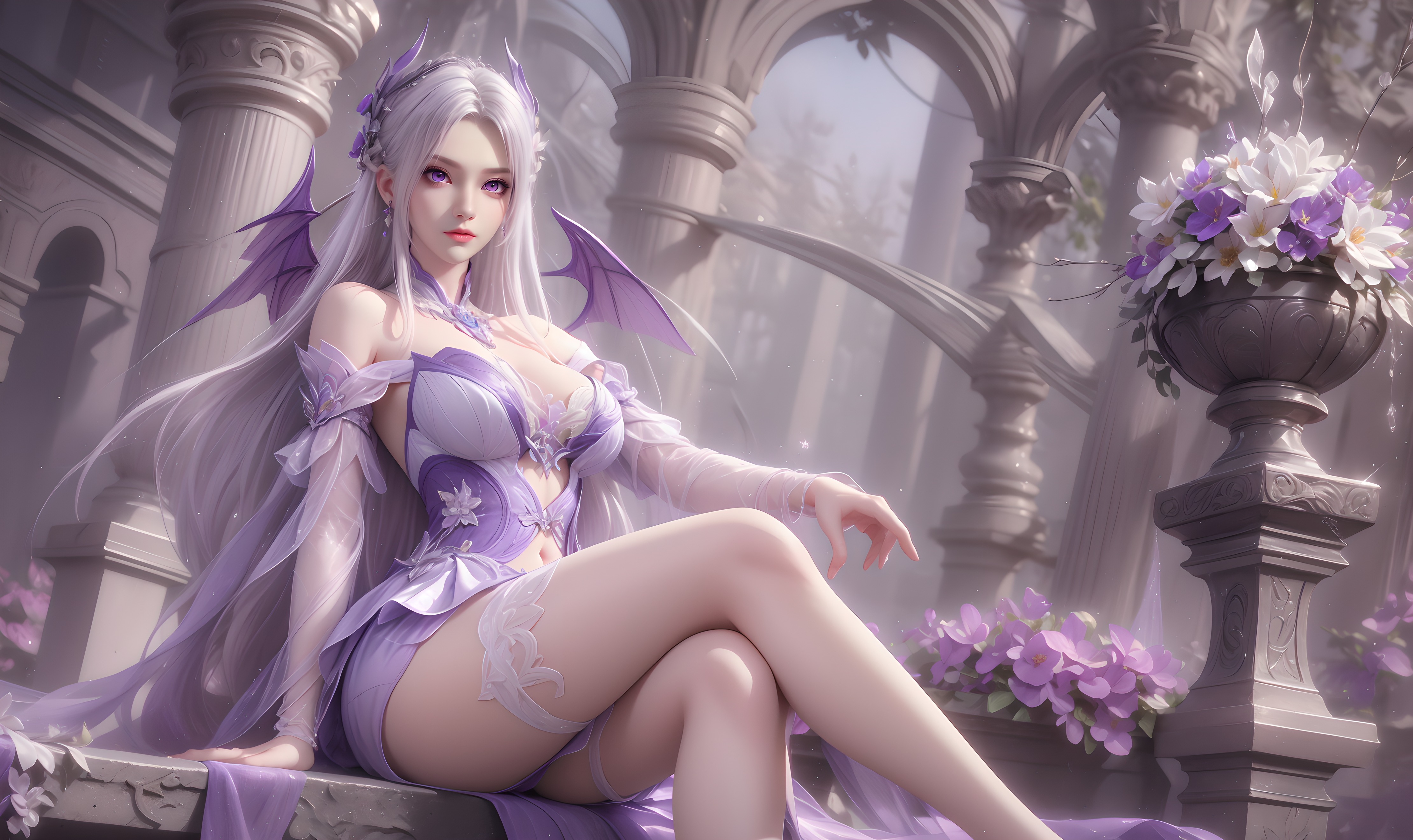 《斗破苍穹》小医仙高清图片 适配手机壁纸、屏保、锁屏 国漫小医仙角色形象图_52