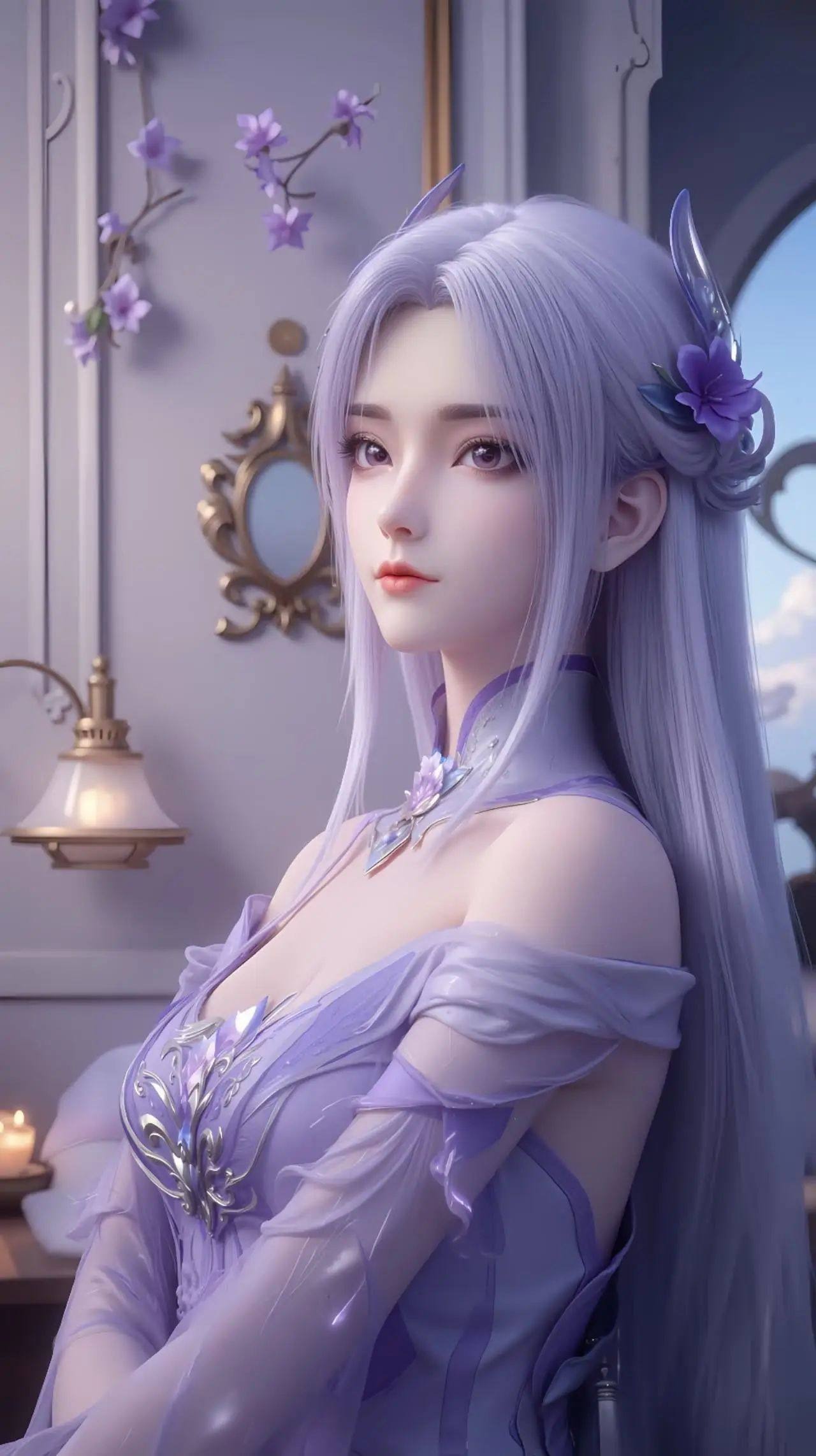 《斗破苍穹》小医仙高清图片 适配手机壁纸、屏保、锁屏 国漫小医仙角色形象图_54