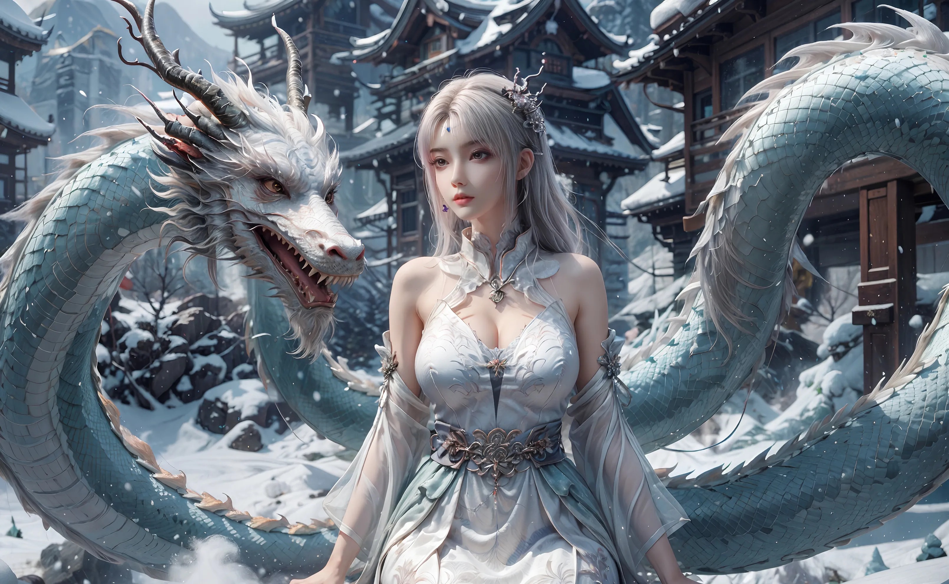 《斗破苍穹》小医仙高清图片 适配手机壁纸、屏保、锁屏 国漫小医仙角色形象图_51