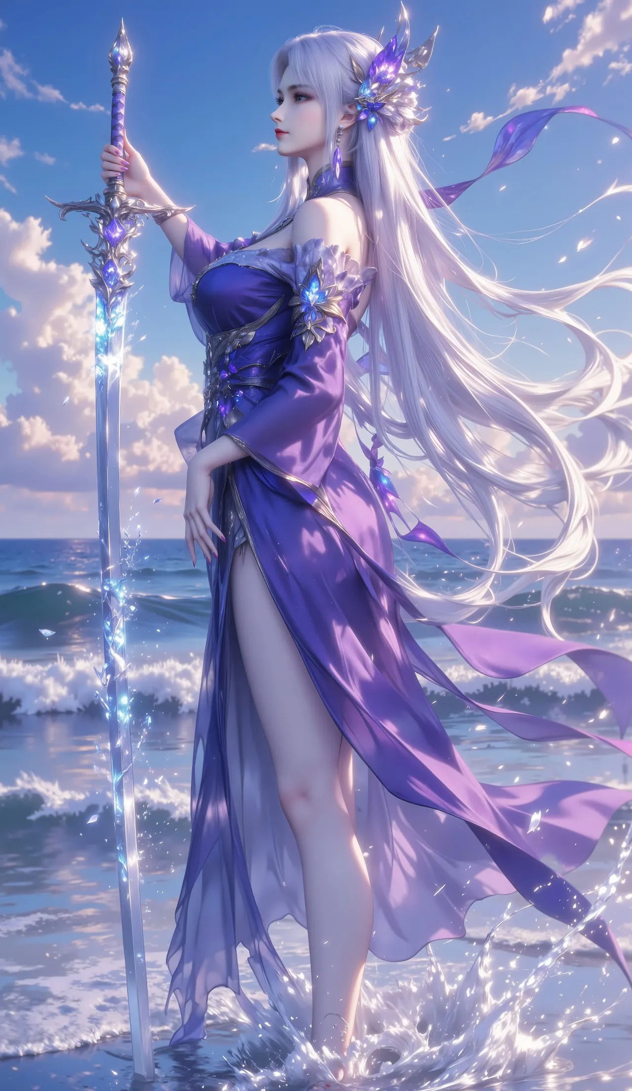 《斗破苍穹》小医仙高清图片 适配手机壁纸、屏保、锁屏 国漫小医仙角色形象图_50