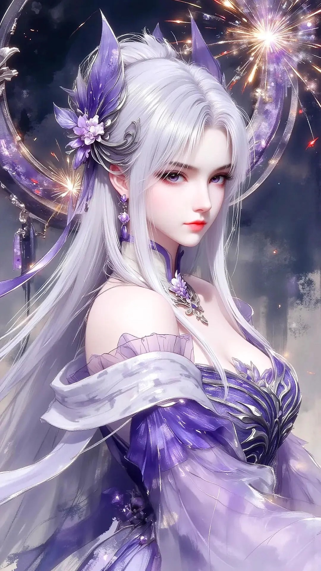 《斗破苍穹》小医仙高清图片 适配手机壁纸、屏保、锁屏 国漫小医仙角色形象图_43