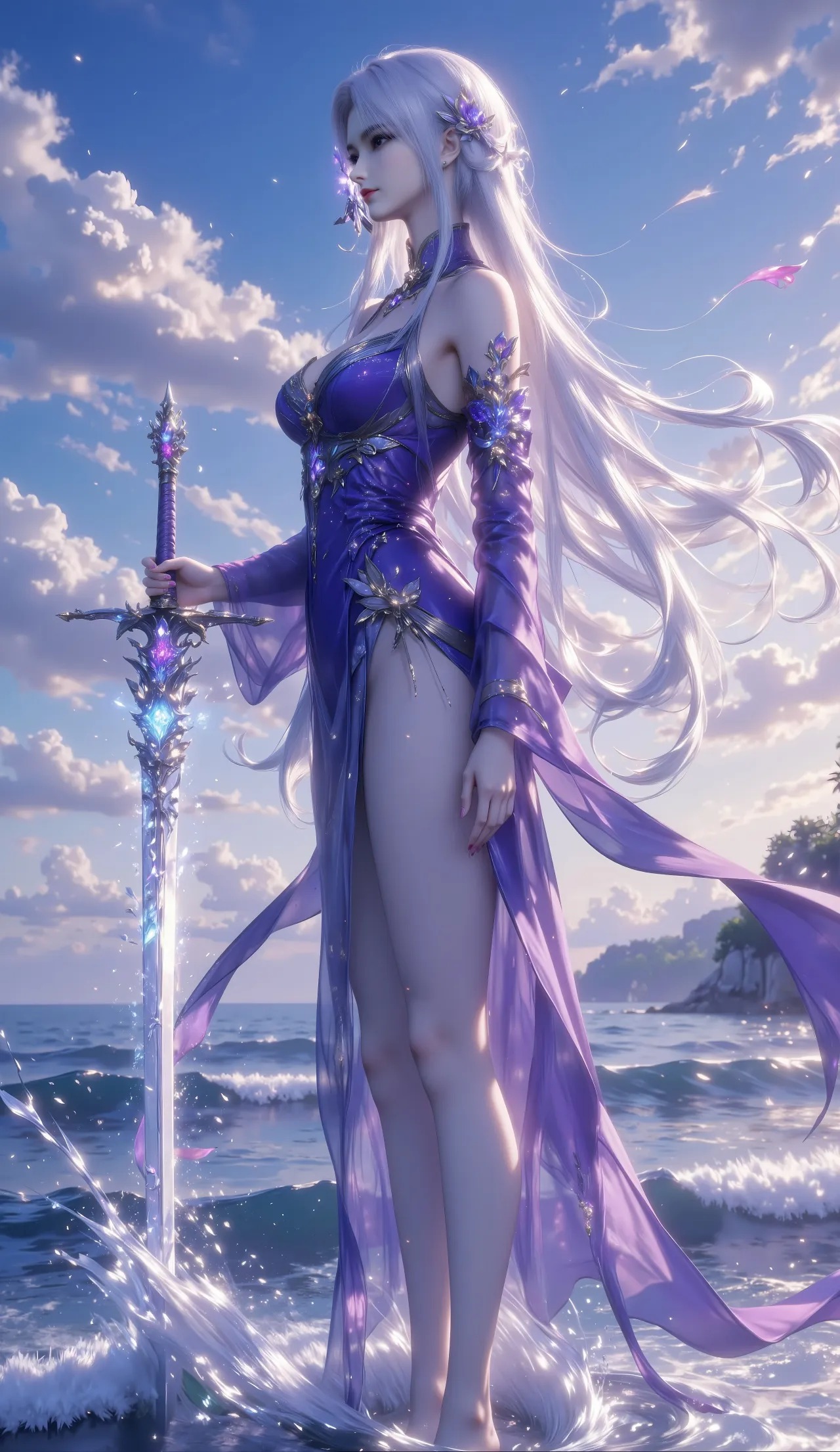 《斗破苍穹》小医仙高清图片 适配手机壁纸、屏保、锁屏 国漫小医仙角色形象图_34