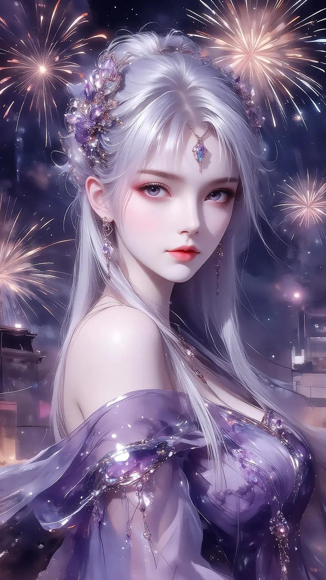 《斗破苍穹》小医仙高清图片 适配手机壁纸、屏保、锁屏 国漫小医仙角色形象图_31