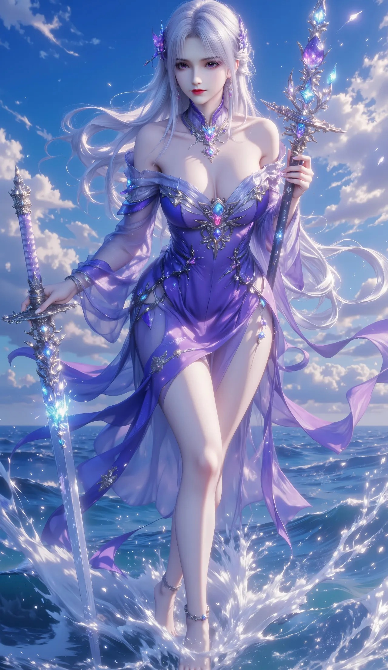 《斗破苍穹》小医仙高清图片 适配手机壁纸、屏保、锁屏 国漫小医仙角色形象图_26