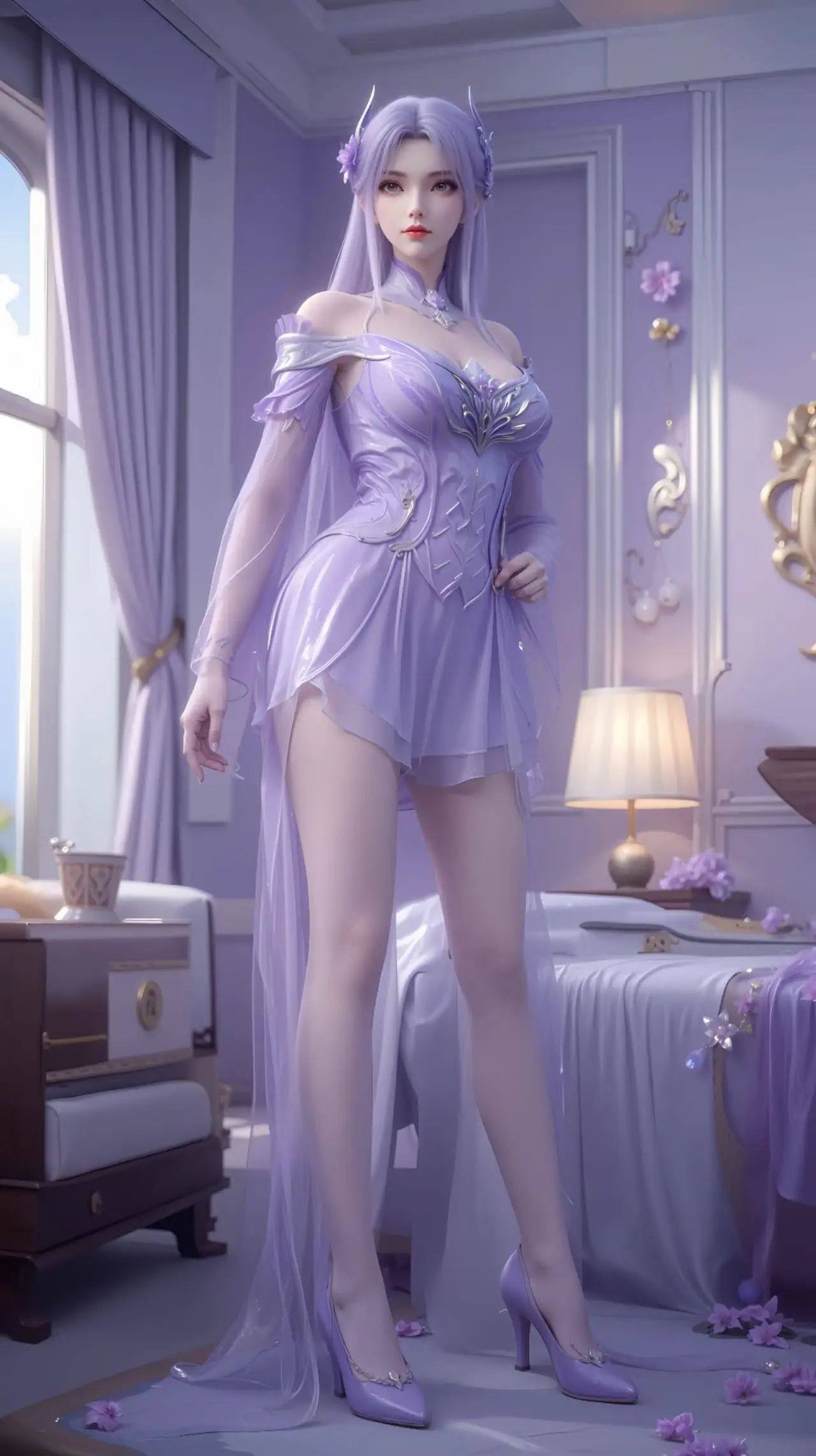 《斗破苍穹》小医仙高清图片 适配手机壁纸、屏保、锁屏 国漫小医仙角色形象图_19