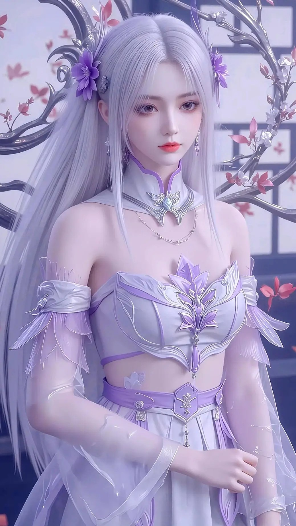 《斗破苍穹》小医仙高清图片 适配手机壁纸、屏保、锁屏 国漫小医仙角色形象图_18