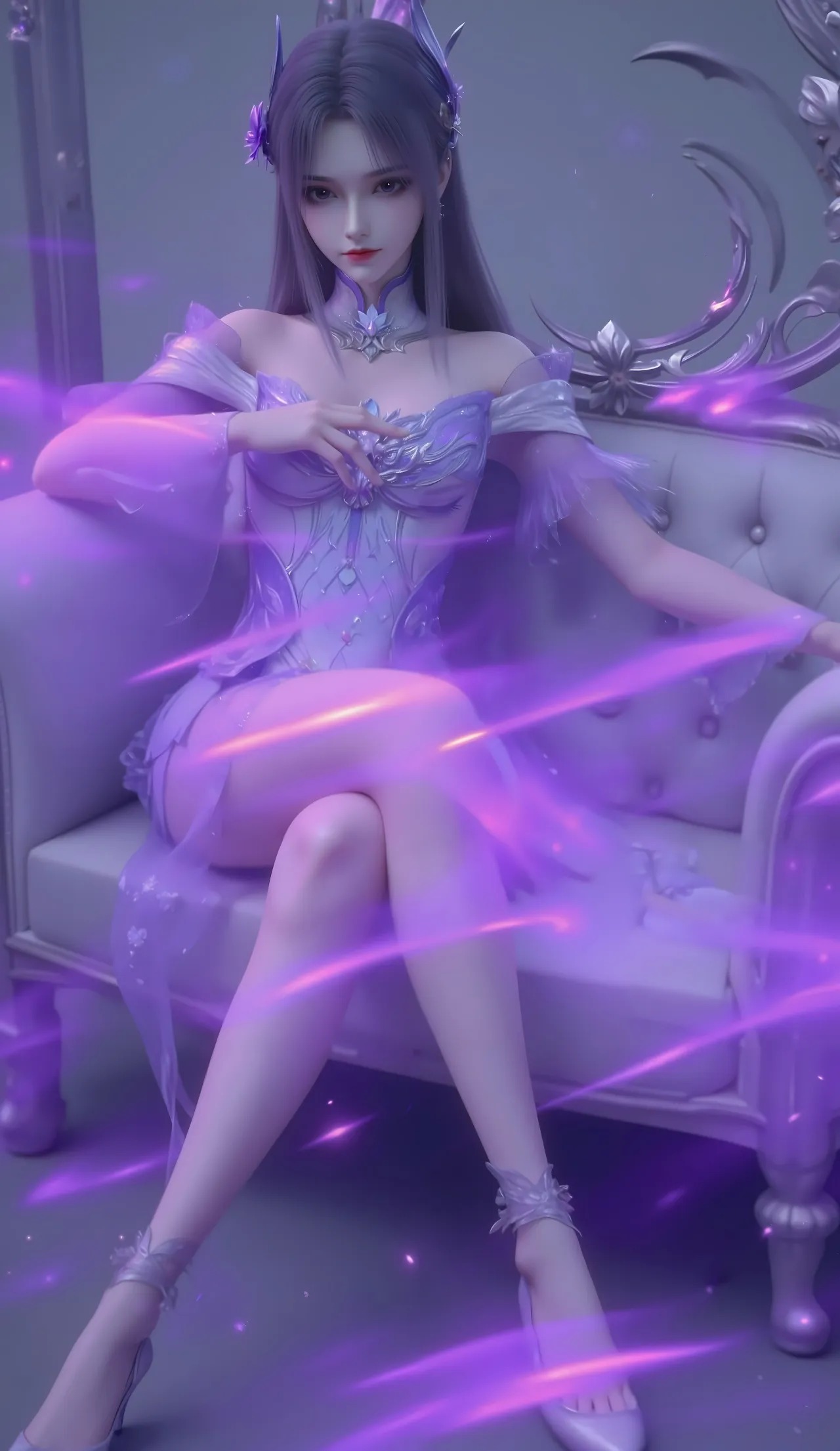 《斗破苍穹》小医仙高清图片 适配手机壁纸、屏保、锁屏 国漫小医仙角色形象图_12