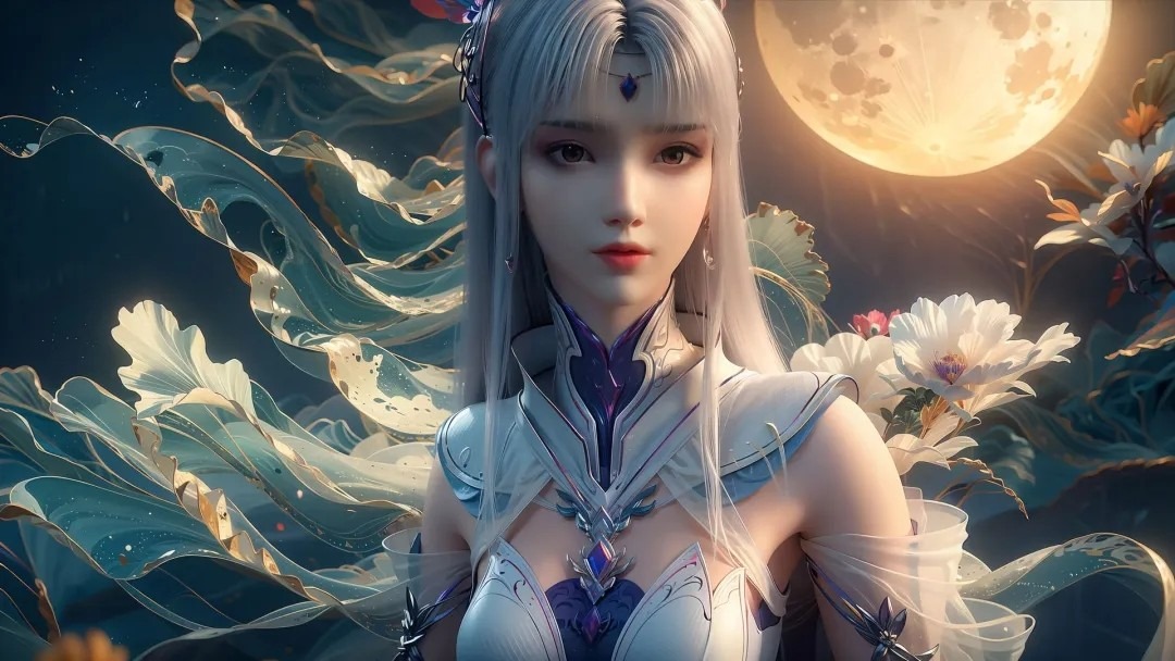 《斗破苍穹》小医仙高清图片 适配手机壁纸、屏保、锁屏 国漫小医仙角色形象图_10