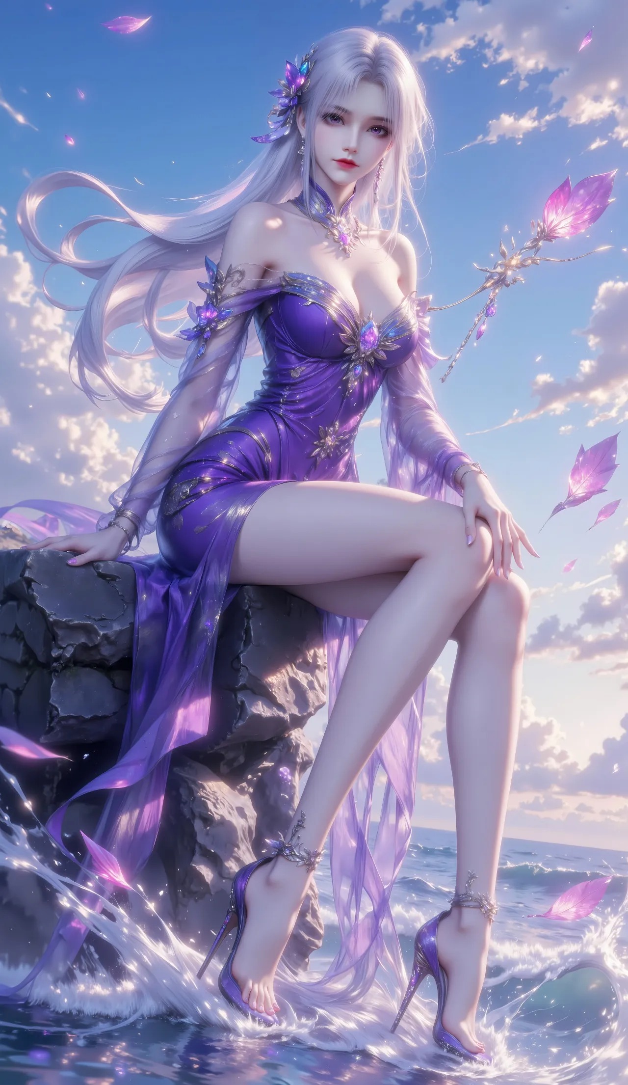 《斗破苍穹》小医仙高清图片 适配手机壁纸、屏保、锁屏 国漫小医仙角色形象图_05