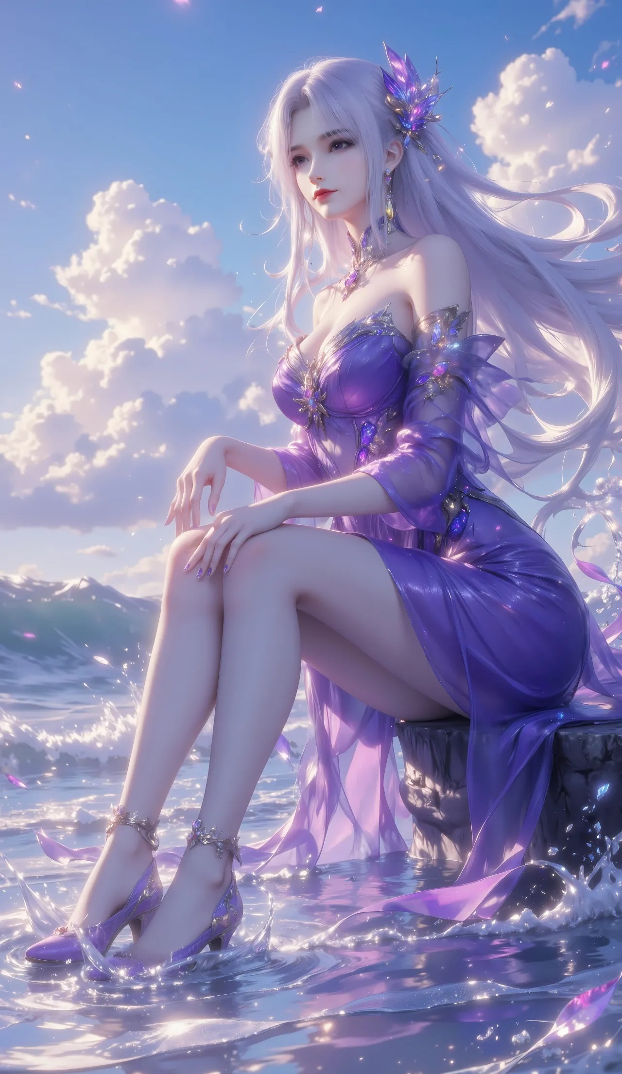 《斗破苍穹》小医仙高清图片 适配手机壁纸、屏保、锁屏 国漫小医仙角色形象图_04