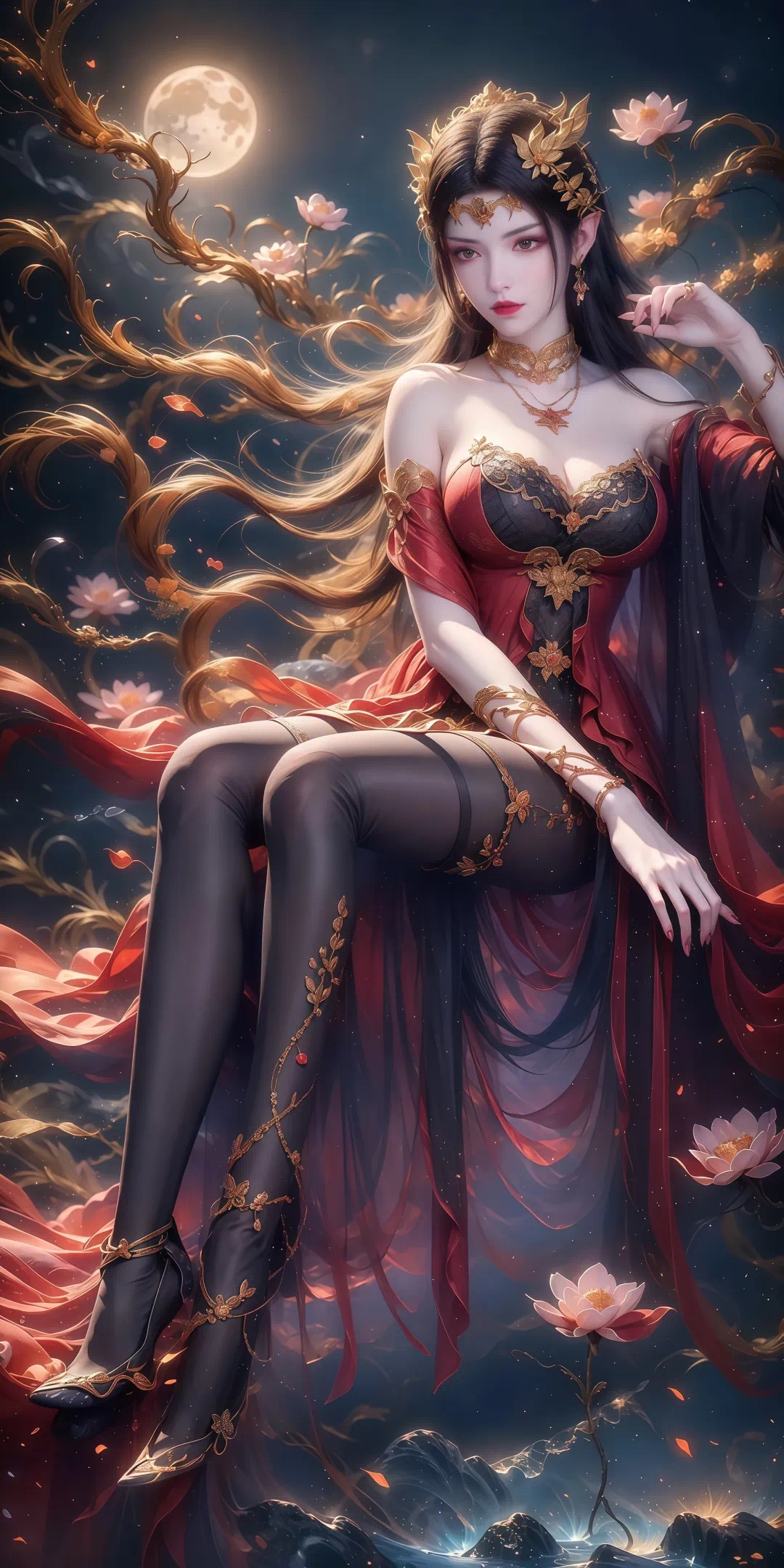 《斗破苍穹》美杜莎高清图片 适配手机壁纸、屏保、锁屏 国漫美杜莎角色形象图_104