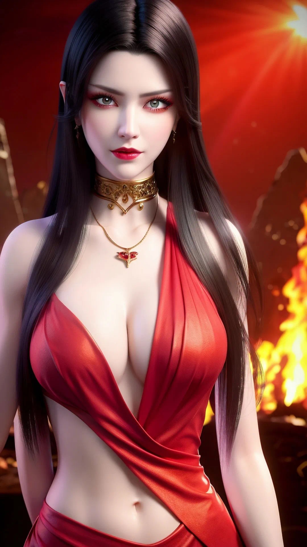 《斗破苍穹》美杜莎高清图片 适配手机壁纸、屏保、锁屏 国漫美杜莎角色形象图_67