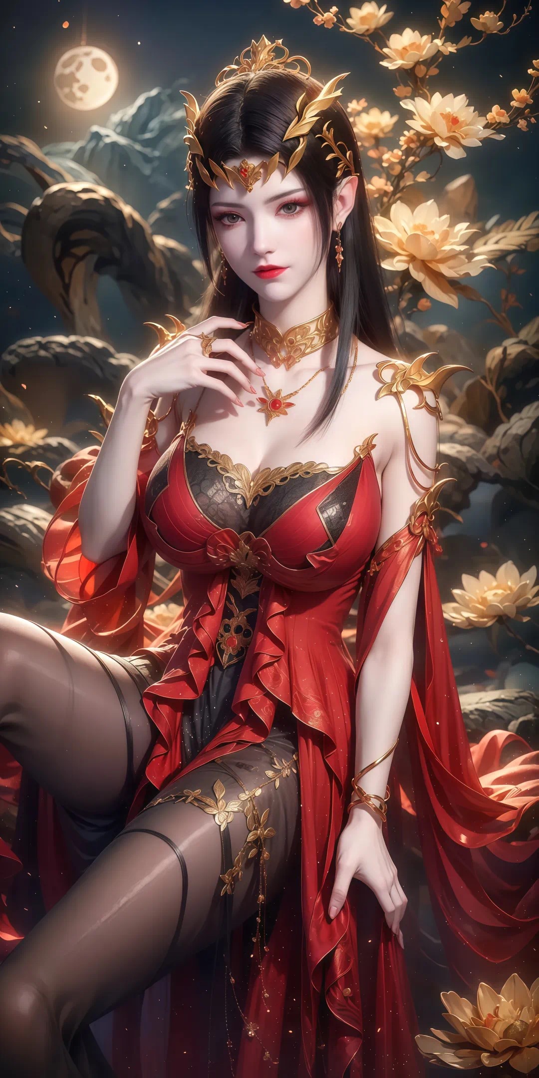 《斗破苍穹》美杜莎高清图片 适配手机壁纸、屏保、锁屏 国漫美杜莎角色形象图_50