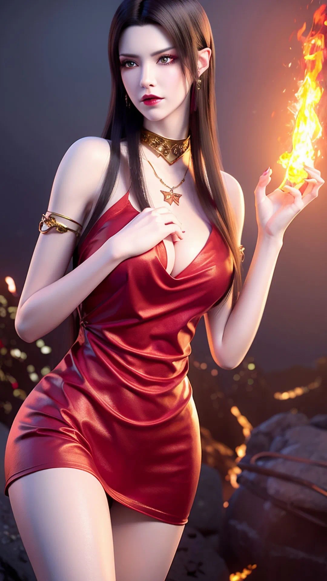 《斗破苍穹》美杜莎高清图片 适配手机壁纸、屏保、锁屏 国漫美杜莎角色形象图_49