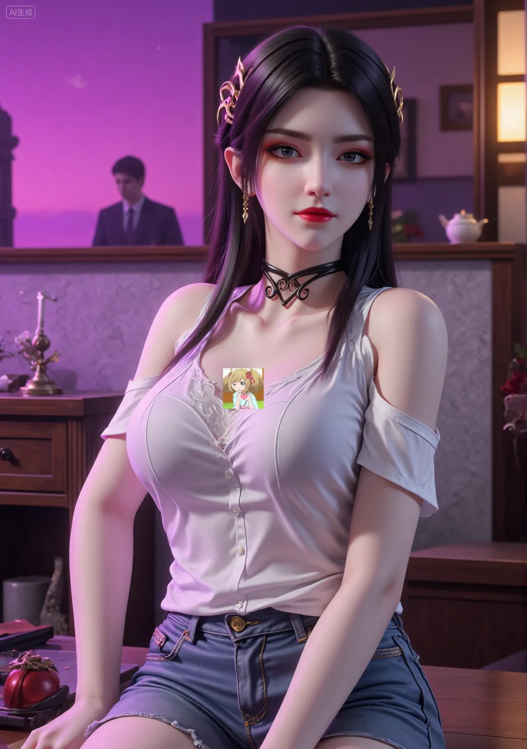 《斗破苍穹》美杜莎高清图片 适配手机壁纸、屏保、锁屏 国漫美杜莎角色形象图_09