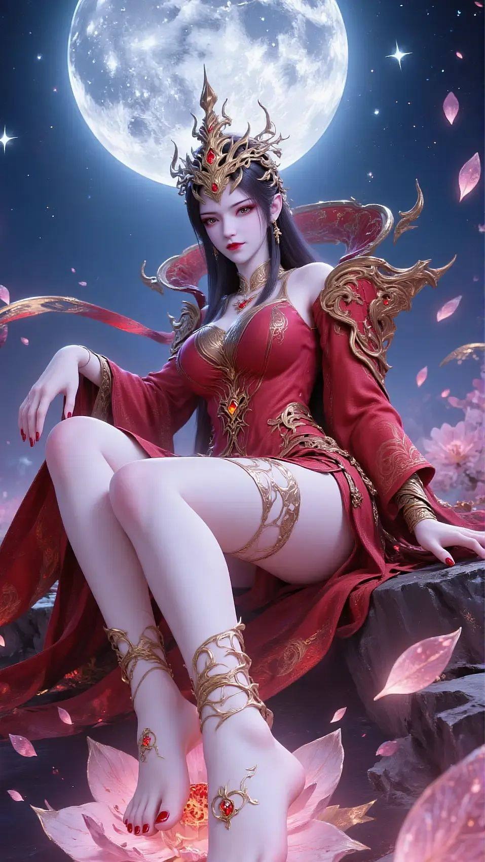 《斗破苍穹》美杜莎高清图片 适配手机壁纸、屏保、锁屏 国漫美杜莎角色形象图_05