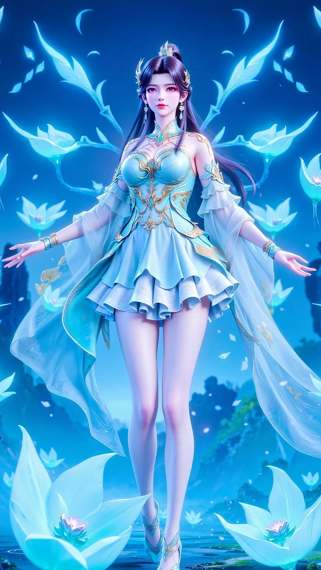 《斗破苍穹》萧薰儿高清图片 适配手机壁纸、屏保、锁屏 国漫萧薰儿角色形象图_22