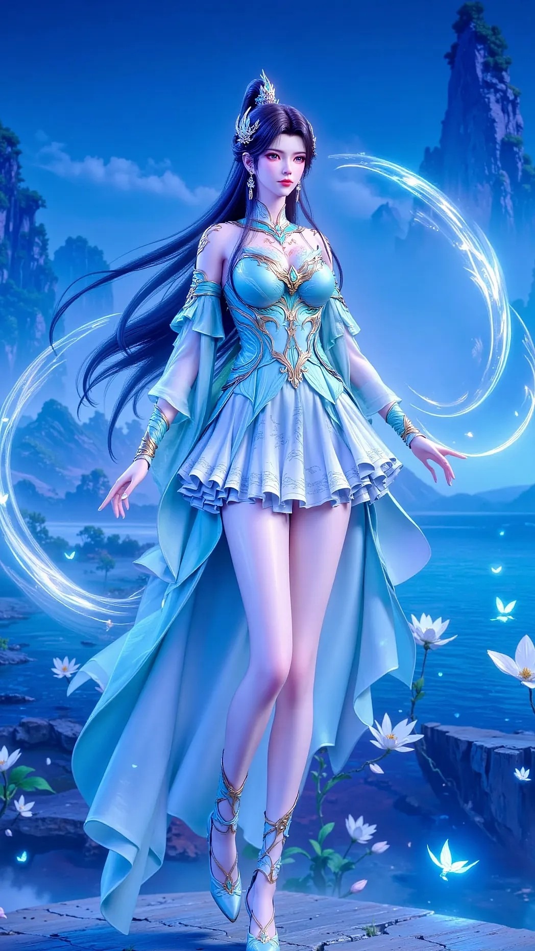 《斗破苍穹》萧薰儿高清图片 适配手机壁纸、屏保、锁屏 国漫萧薰儿角色形象图_16