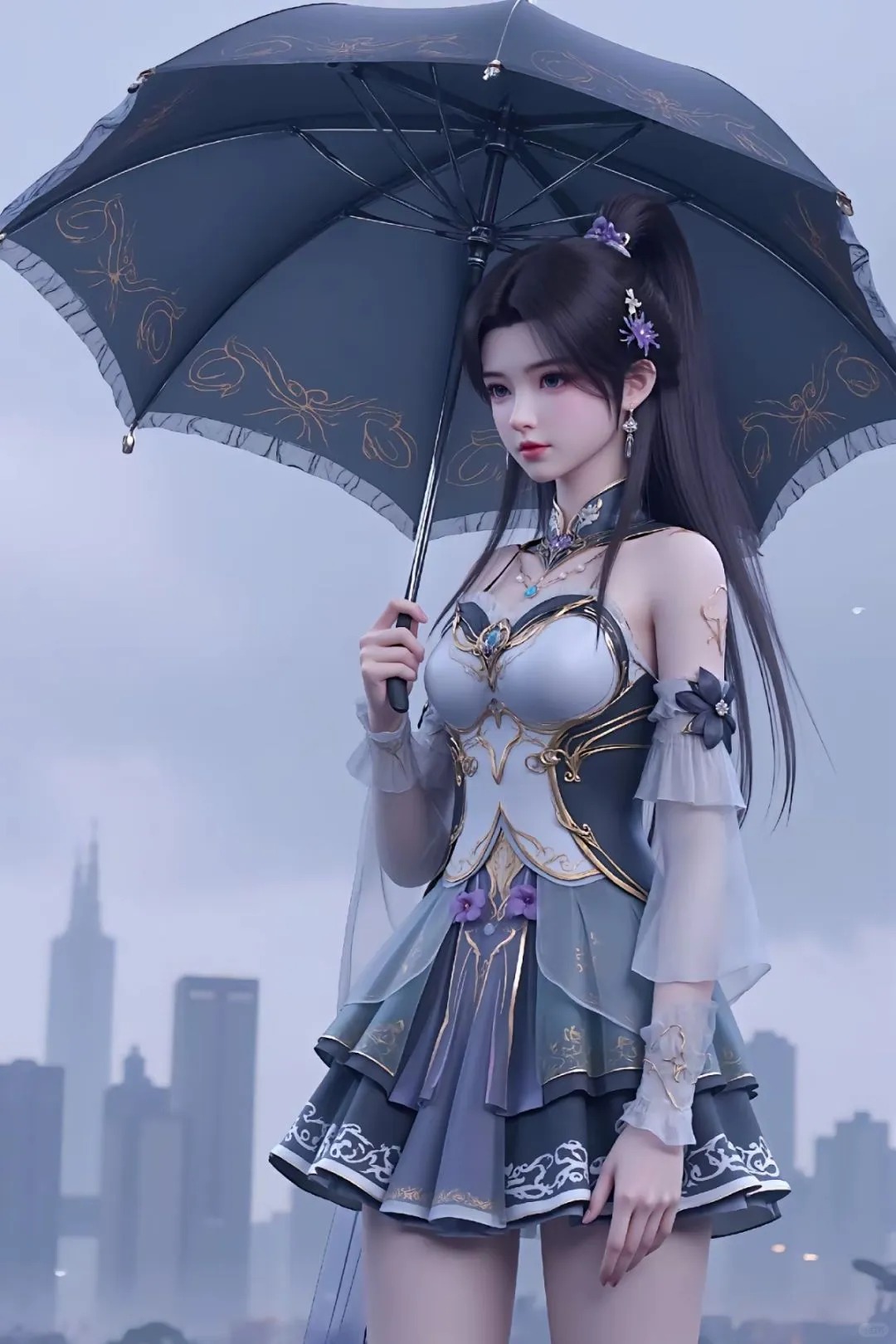 《斗破苍穹》萧薰儿高清图片 适配手机壁纸、屏保、锁屏 国漫萧薰儿角色形象图_12