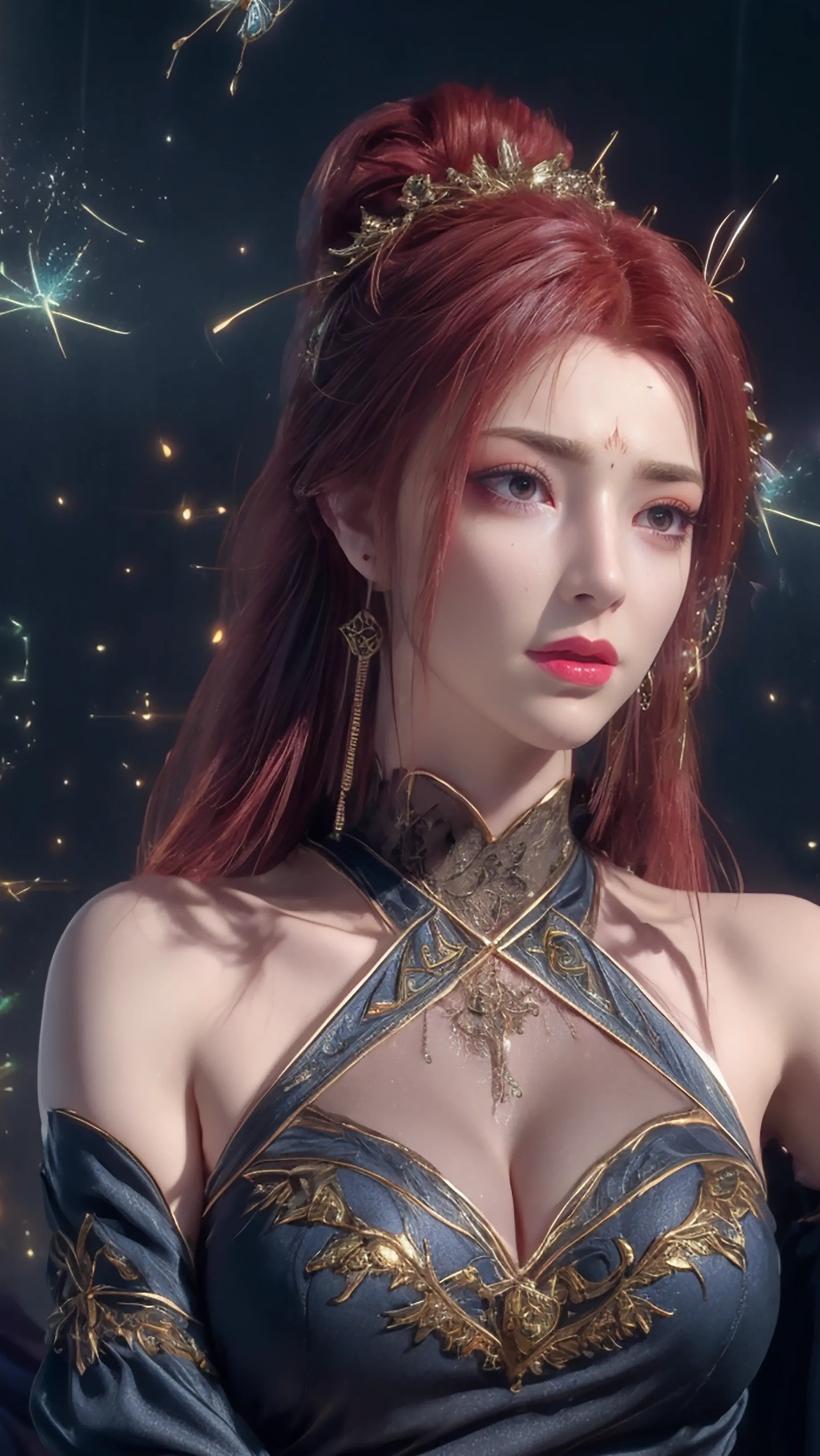 《斗破苍穹》雅妃高清图片 适配手机壁纸、屏保、锁屏 国漫雅妃角色形象图_24