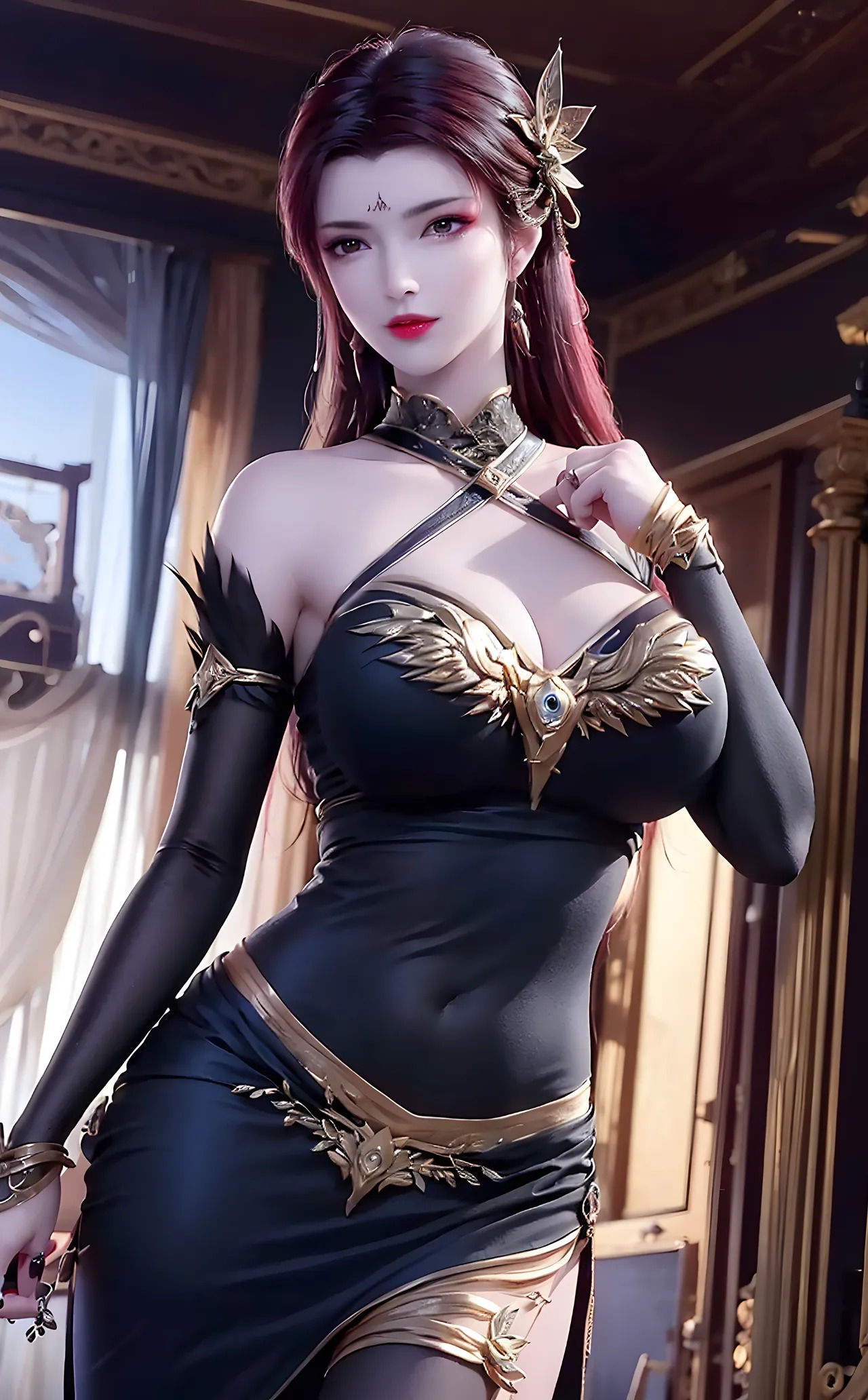 《斗破苍穹》雅妃高清图片 适配手机壁纸、屏保、锁屏 国漫雅妃角色形象图_15