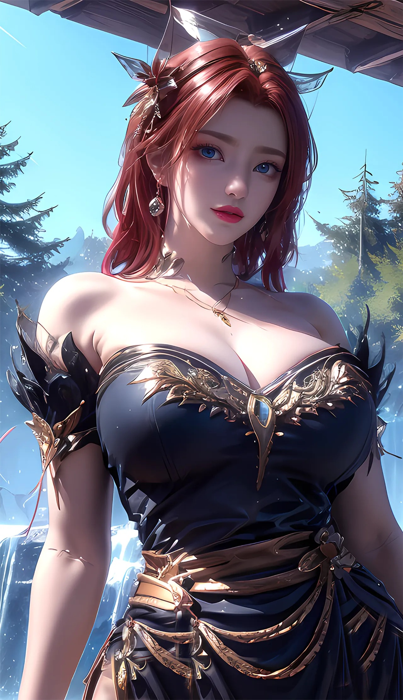 《斗破苍穹》雅妃高清图片 适配手机壁纸、屏保、锁屏 国漫雅妃角色形象图_02