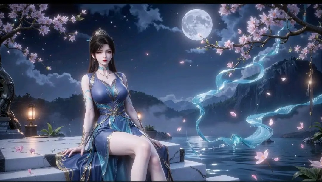 《斗破苍穹》青鳞高清图片 适配手机壁纸、屏保、锁屏 国漫青鳞角色形象图_17