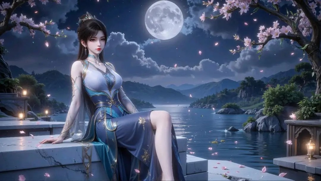 《斗破苍穹》青鳞高清图片 适配手机壁纸、屏保、锁屏 国漫青鳞角色形象图_15