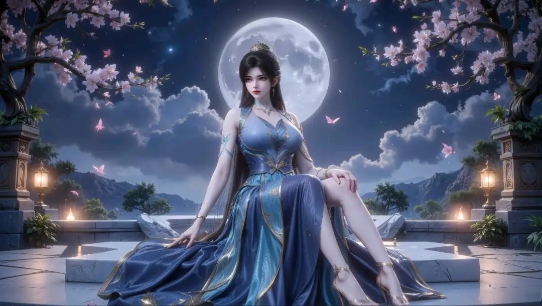 《斗破苍穹》青鳞高清图片 适配手机壁纸、屏保、锁屏 国漫青鳞角色形象图_14