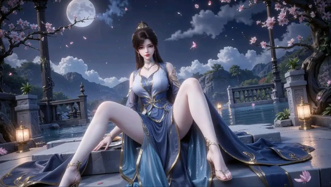 《斗破苍穹》青鳞高清图片 适配手机壁纸、屏保、锁屏 国漫青鳞角色形象图_13