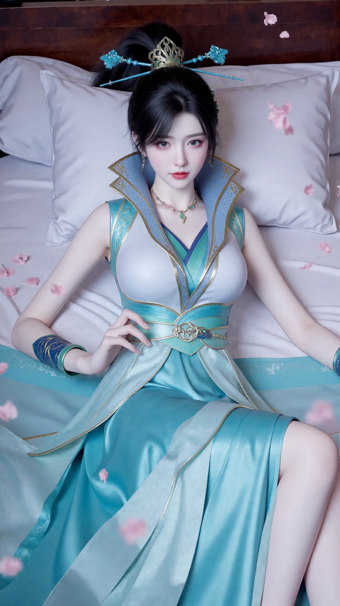 《斗破苍穹》青鳞高清图片 适配手机壁纸、屏保、锁屏 国漫青鳞角色形象图_05