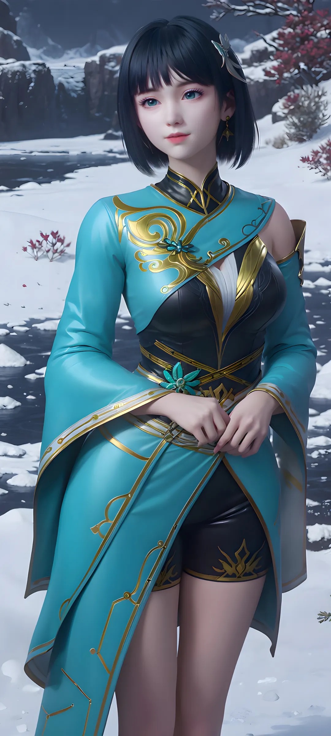 《斗破苍穹》青鸾高清图片 适配手机壁纸、屏保、锁屏 国漫青鸾角色形象图_04