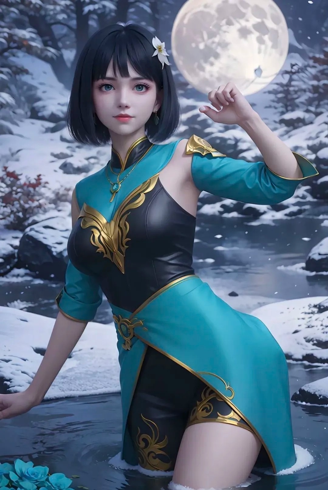 《斗破苍穹》青鸾高清图片 适配手机壁纸、屏保、锁屏 国漫青鸾角色形象图_01