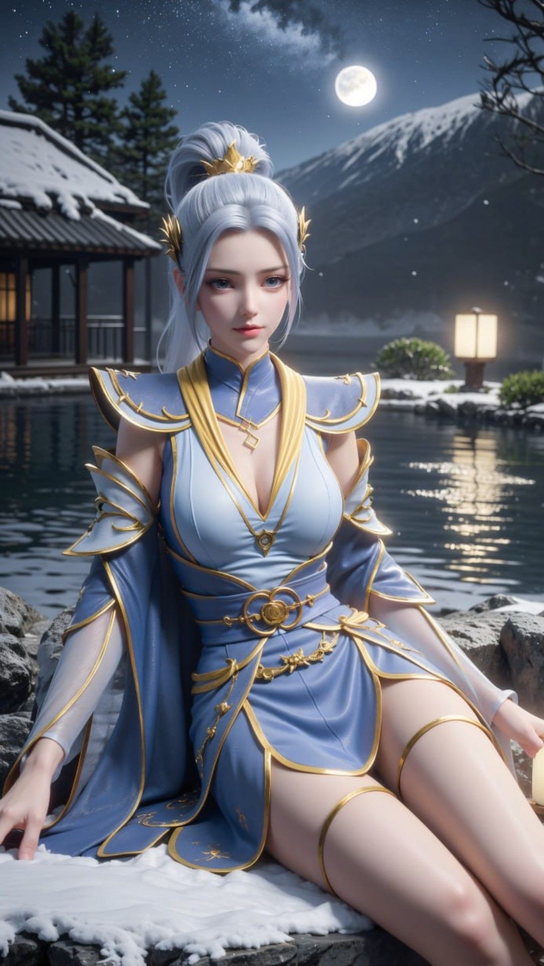 《斗破苍穹》韩月高清图片 适配手机壁纸、屏保、锁屏 国漫韩月角色形象图_23